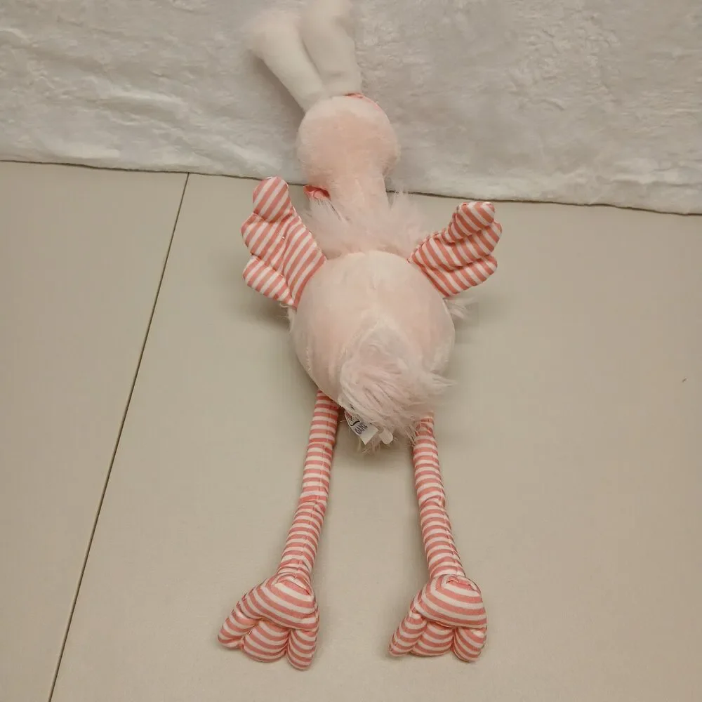 Ganz Rabingo Flamingo Easter Stuffed Plush Animal Bunny Ears & Striped Legs 18